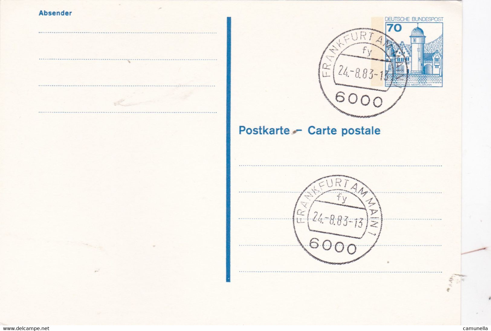 Germania-intero  POSTALE 1983 - Postkarten - Ungebraucht