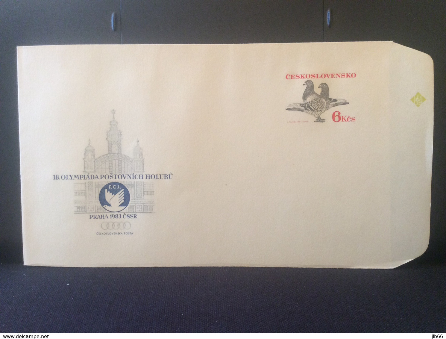 COB 76 Neuf 1983 18° Olympiades Pigeons Voyageurs Poste Par Pigeon Pigeongramme - Enveloppes