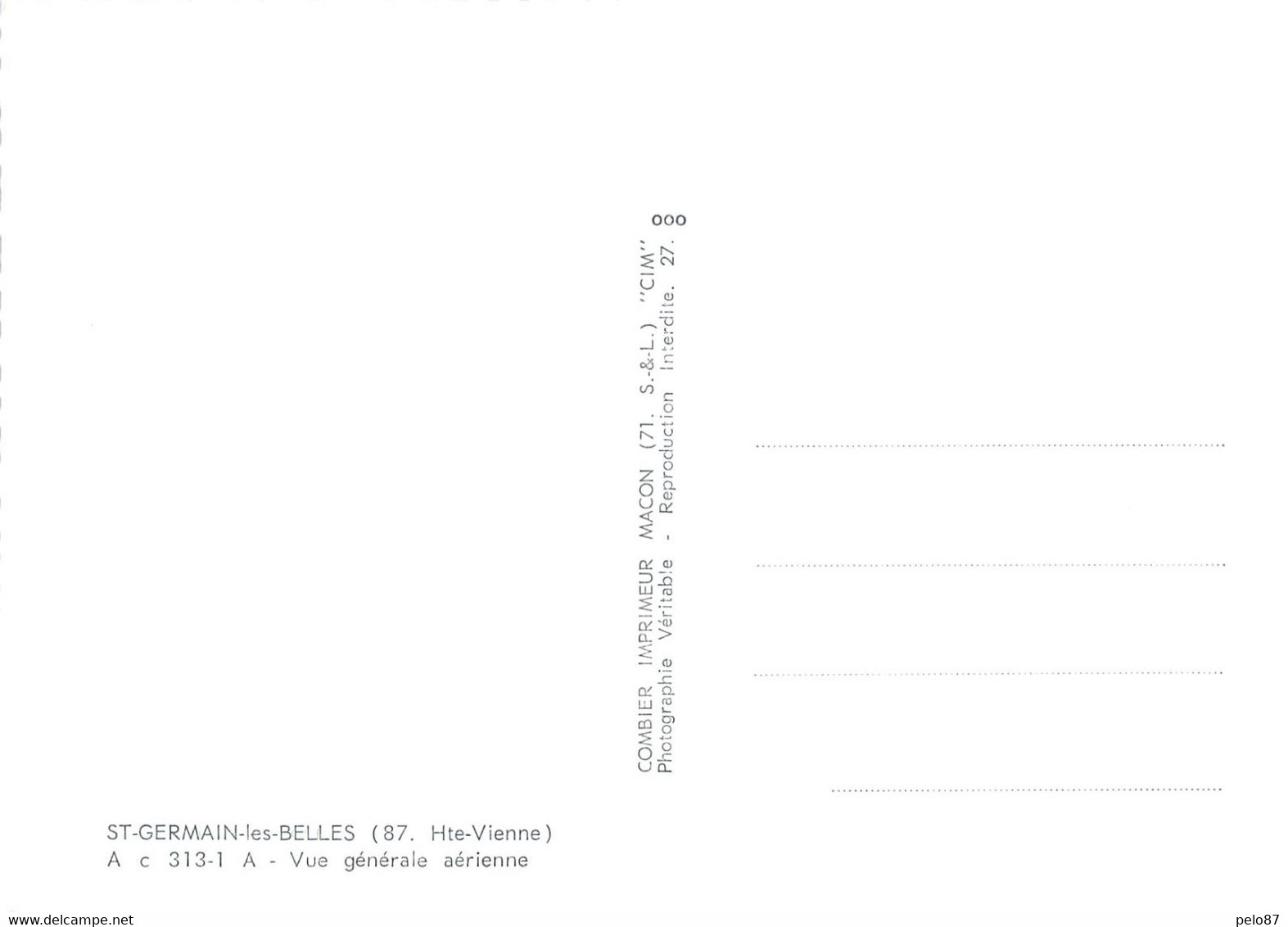 87  CPSM / CPM  Saint Germain Les Belles Vue Générale Aérienne   R1276 - Saint Germain Les Belles
