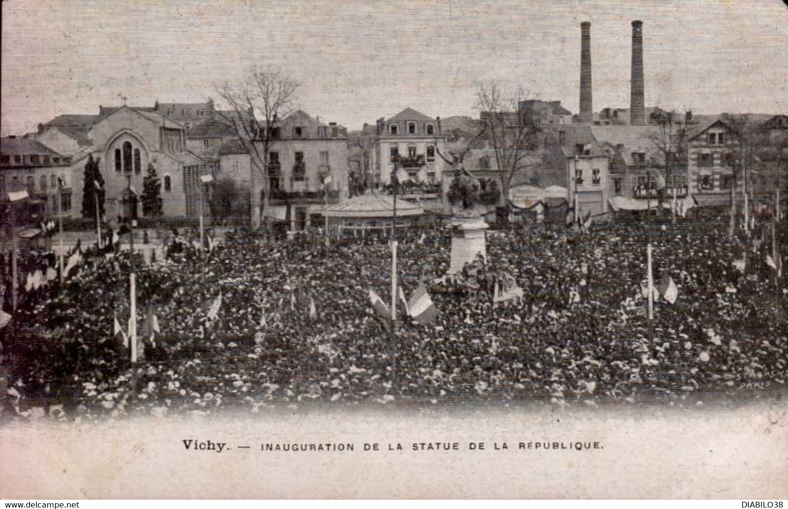 VICHY    ( ALLIER )     INAUGURATION DE LA STATUE DE LA REPUBLIQUE - Inaugurations