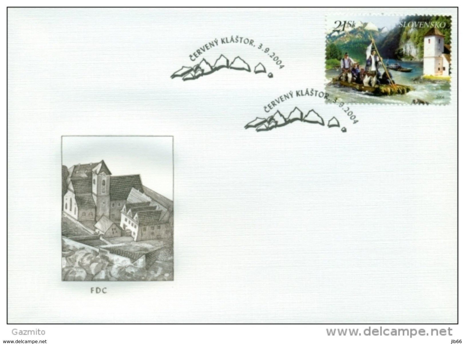 2 FDC POLOGNE SLOVAQUIE 2004 Radeau Sur Rivière DUNAJEC Emission Commune Rafting On River Yv 3899 Mi 3149 - FDC