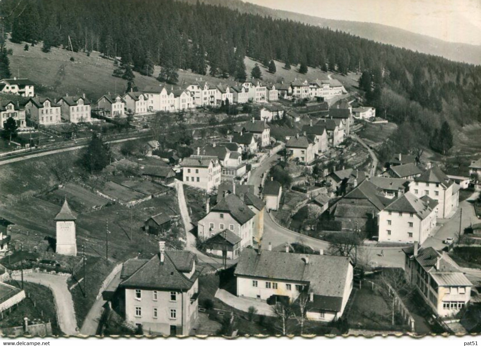 SUISSE / HELVETIA - Villeret : En Avion Au-dessus De  ... - Villeret