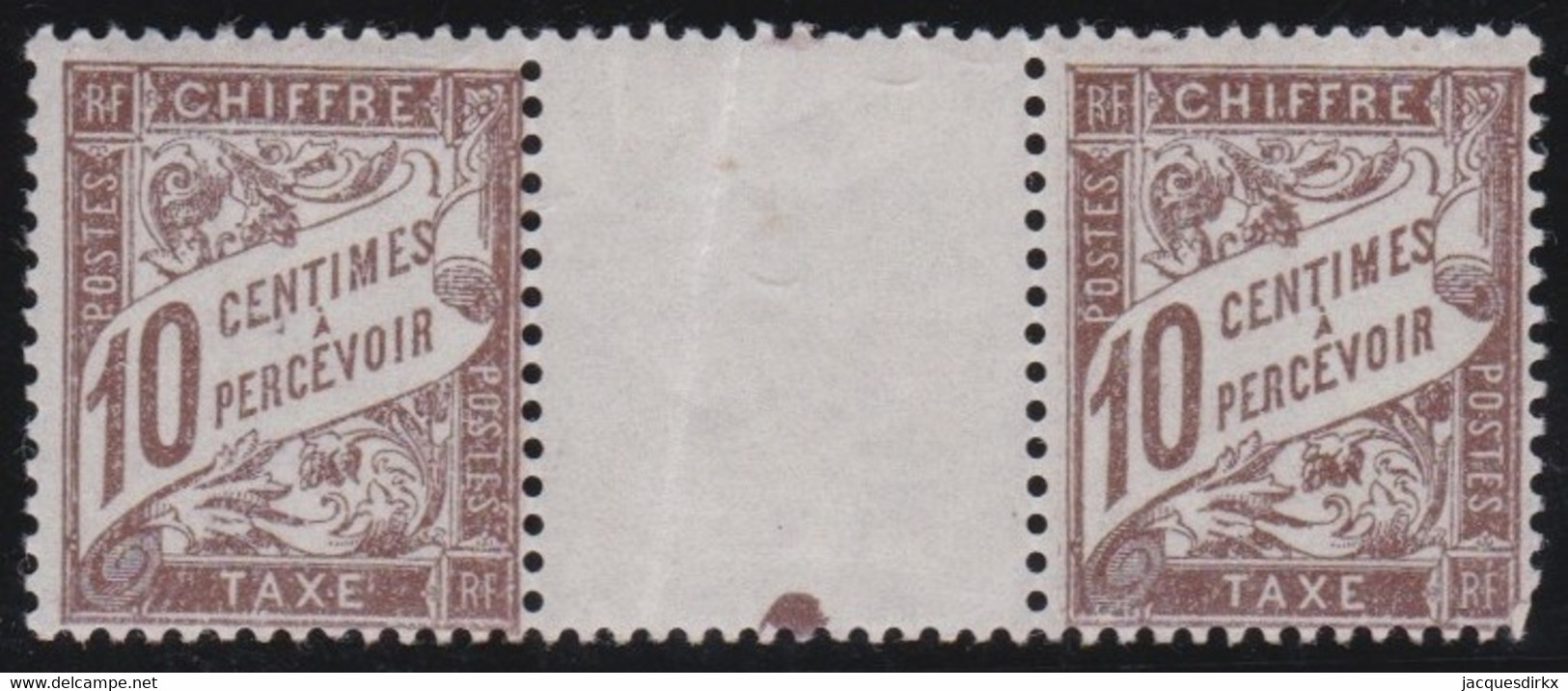 France   .   Yvert   .    Taxe  29 Paire     .    *  (timbres: **)     .     Neuf  Avec  Gomme - 1859-1959 Nuevos