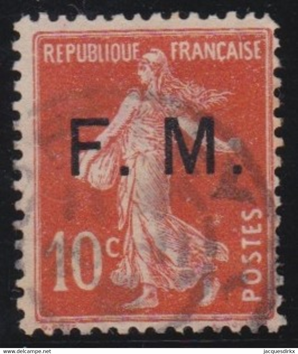 France   .   Yvert   .    Fm  4    .       O    .       Oblitéré - Military Postage Stamps