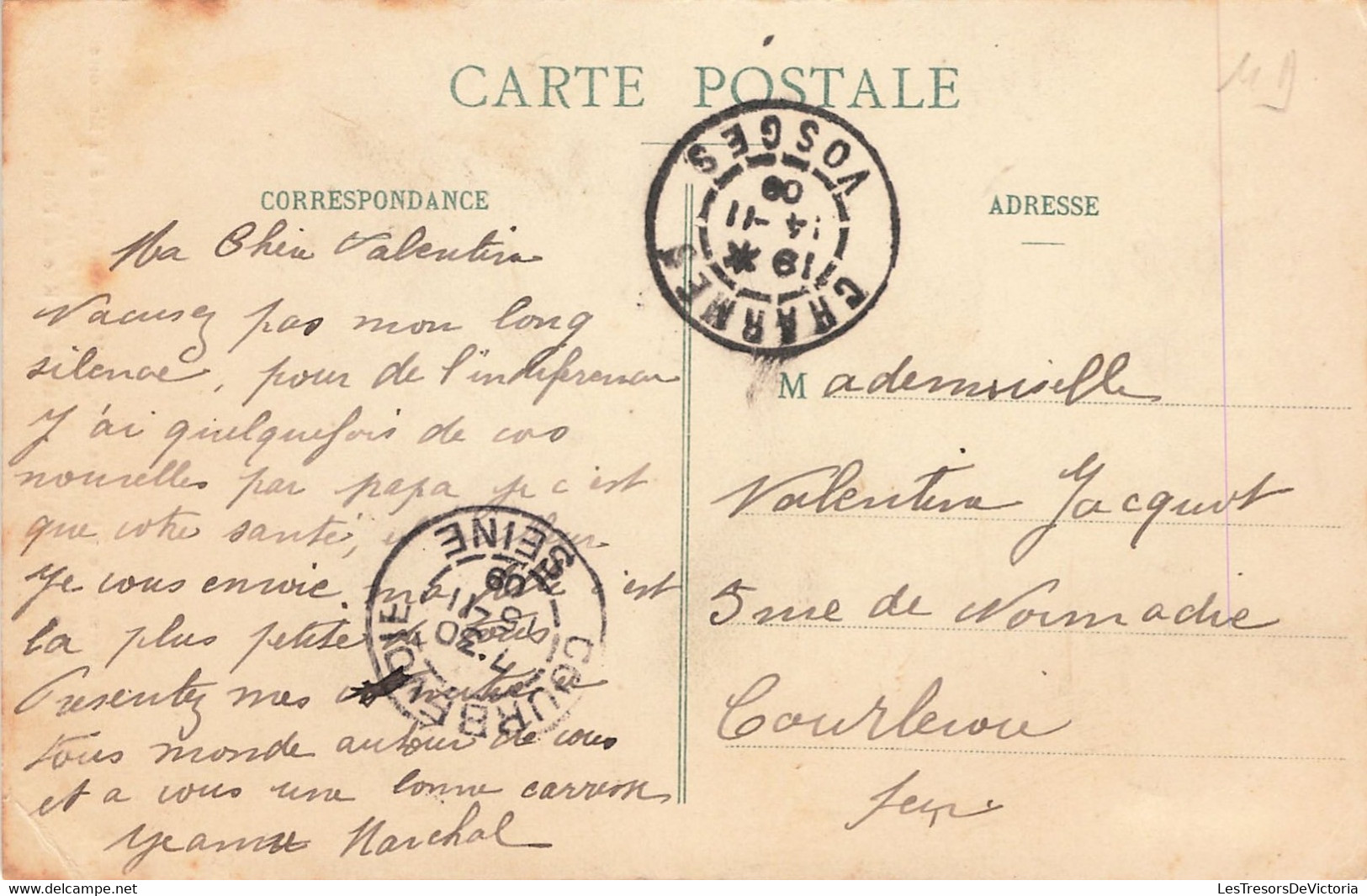 CPA - France - Charmes - Arc De Triomphe Du Haut De La Rue Du Pont - Edit. Ch. Frachet - Oblitéré Charmes 1909 - Animé - Charmes