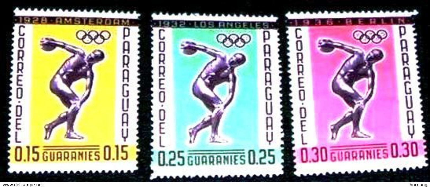 Paraguay,1962,Olympic Games In Amsterdam,1928,. MNH.   Michel No. 1103-1105 - Summer 1928: Amsterdam