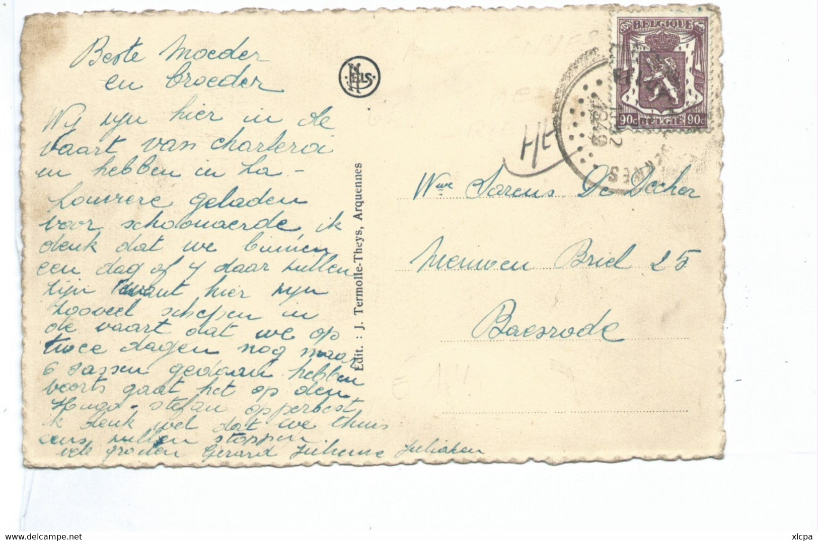 Arquennes. Pont Du Warchais Et Gendarmerie ( Carte Très Rare ) Seneffe - Seneffe