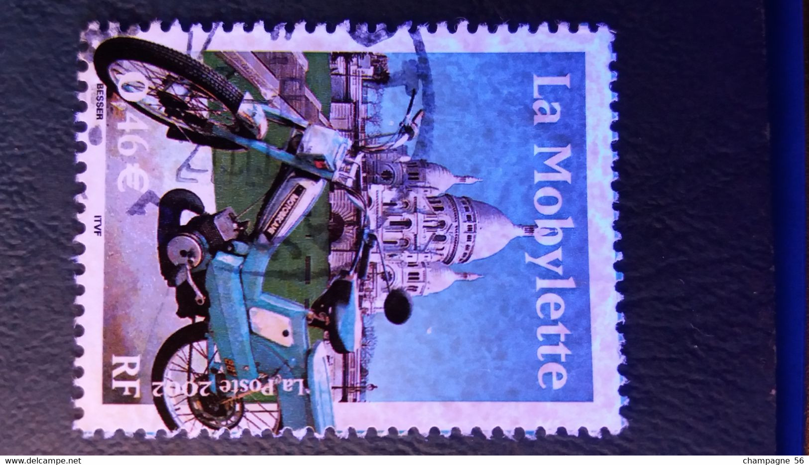 FRANCE 2002 N° 3472 OBLITERE DEUX ANNEAUX LUNE LAMPE U V - Used Stamps