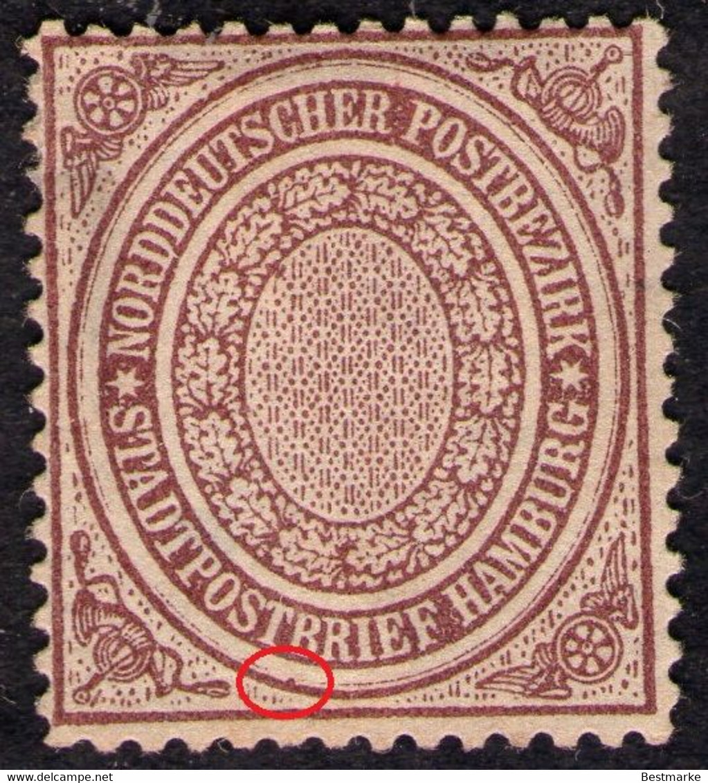 1/2 Shilling Rötlichbraun - NDP Nr. 24 A Ungebraucht Mit Gummi Und Mit DZ/Abart - Postfris