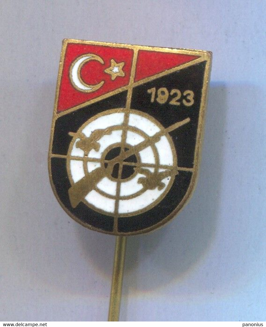 Archery Shooting - Turkey Federation Association, Vintage Pin Badge Abzeichen, Enamel - Archery