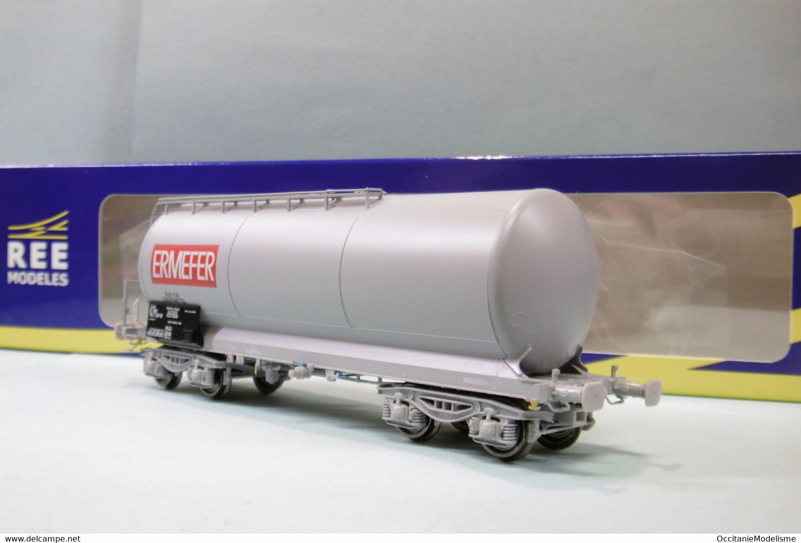 REE - Wagon CITERNE ANF Courte ERMEFER SNCF Ep. IV V Réf. WB-588 Neuf NBO HO 1/87 - Goods Waggons (wagons)