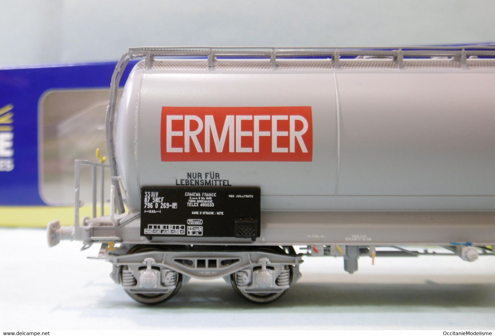 REE - Wagon CITERNE ANF Courte ERMEFER SNCF Ep. IV V Réf. WB-588 Neuf NBO HO 1/87 - Wagons Marchandises