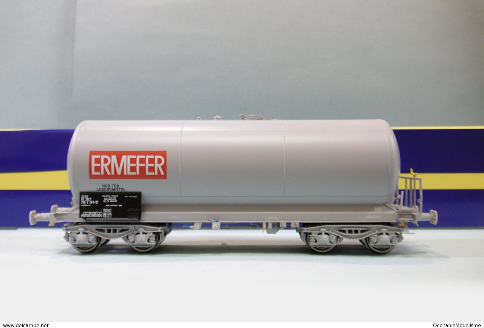 REE - Wagon CITERNE ANF Courte ERMEFER SNCF Ep. IV V Réf. WB-588 Neuf NBO HO 1/87 - Goods Waggons (wagons)