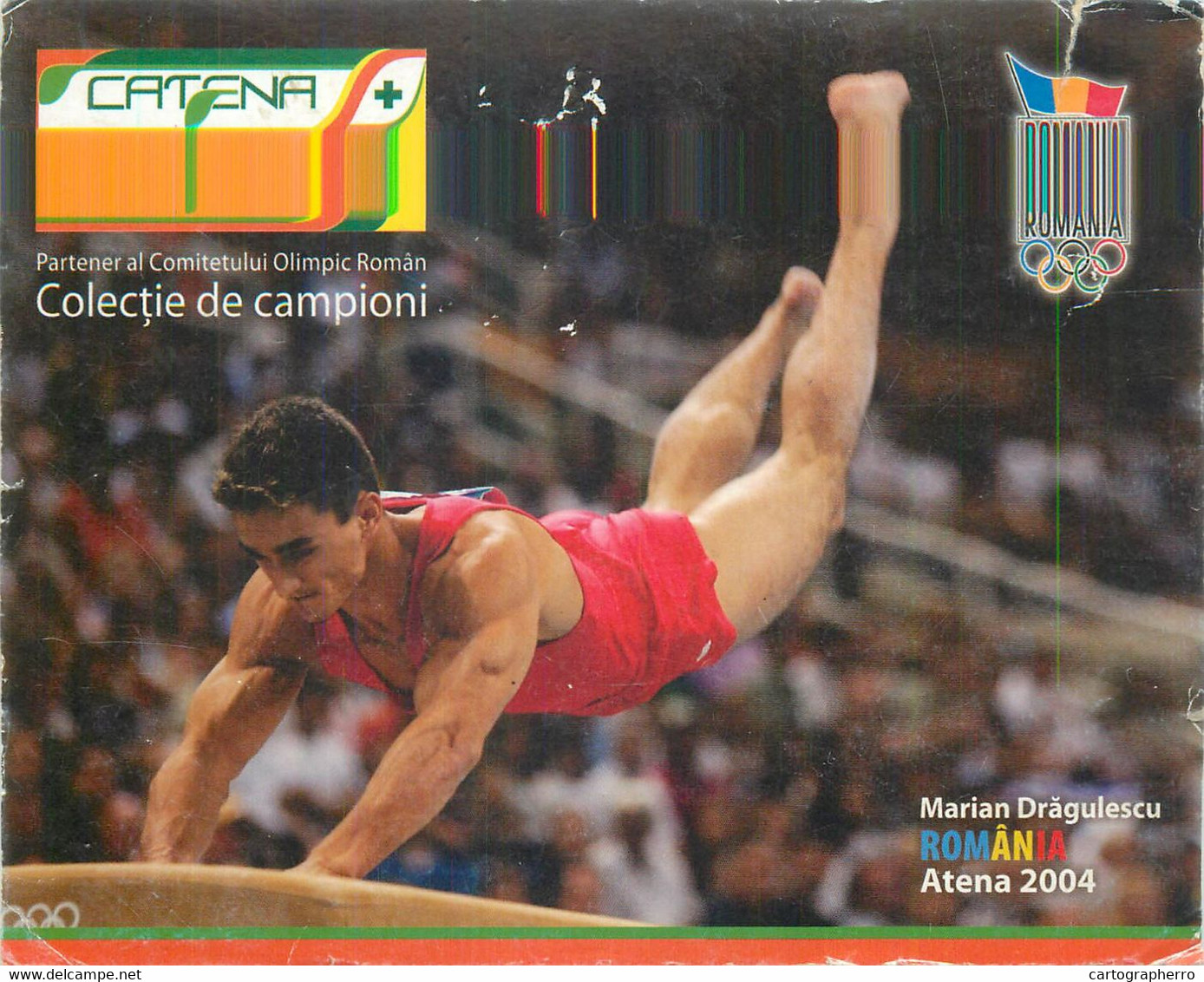 Romanian Gymnast Postcard Marian Dragulescu 2004 Athens Olympic Games - Sportler