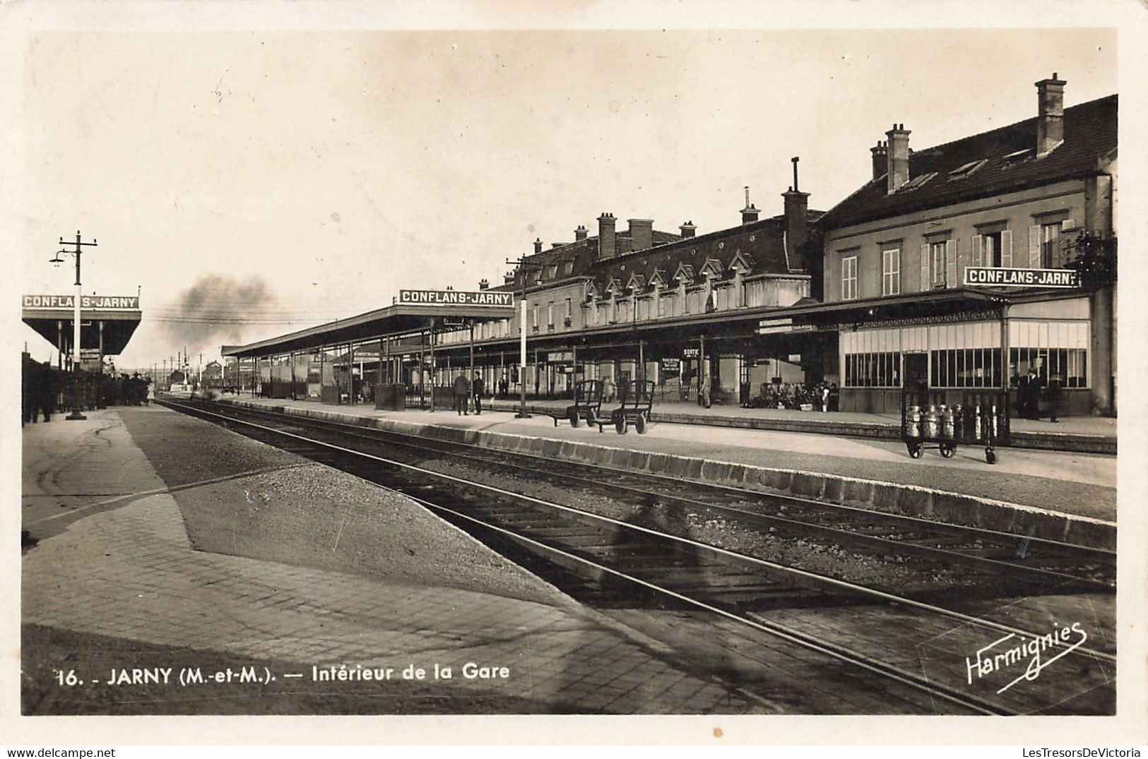 CPA - France - Jarny - Intérieur De La Gare  - Edition E. Harmignies - Oblitéré Jarny 1938 - Gare - - Jarny