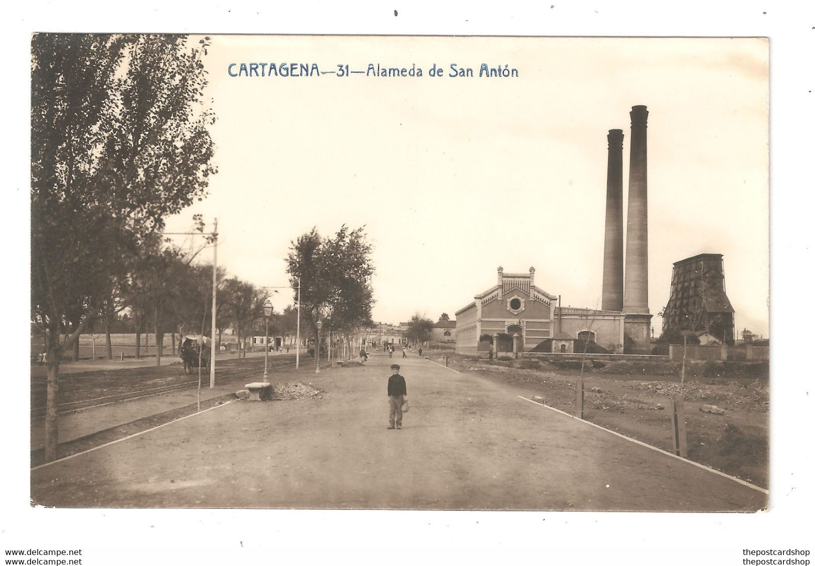 Spain Murcia No.31 Cartagena Alameda De San Anton Factory Or Steelworks By La Industrial Fotografica - Murcia