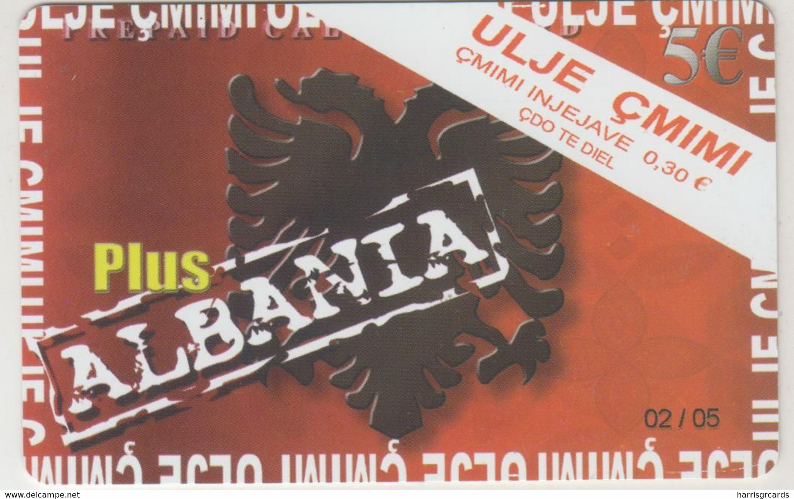 GREECE - Kapa Change (Albania Plus 02-2005), AMIMEX Prepaid Card 5 €, Tirage 10.450, 02/05, Used - Grèce