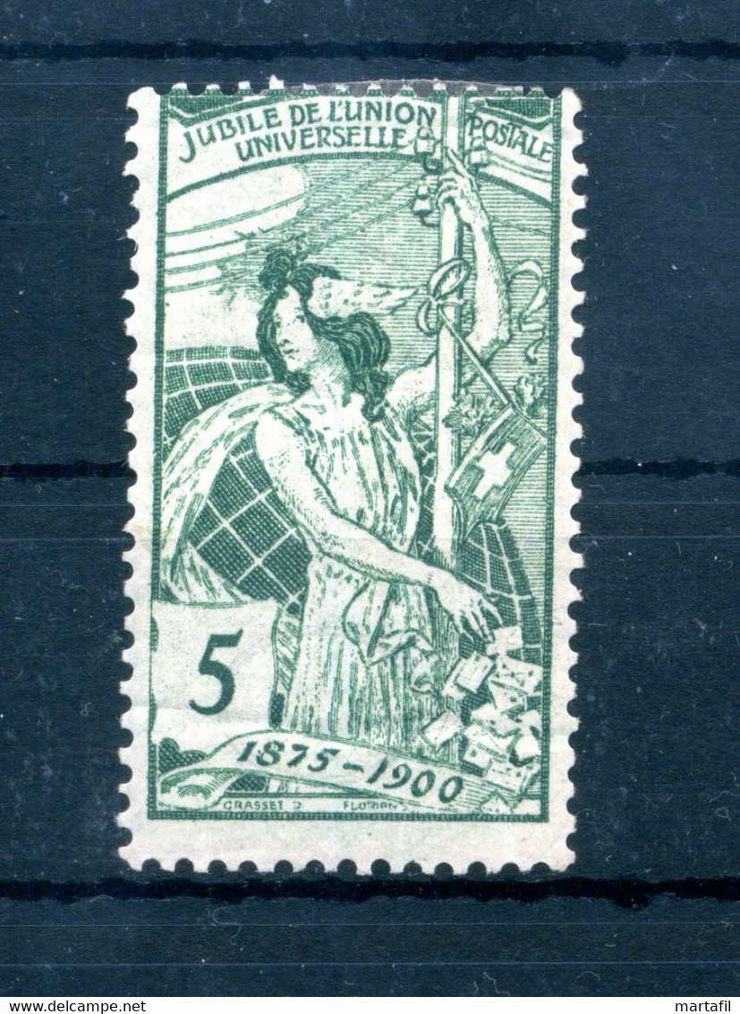 1900 SVIZZERA N.86 * UPU, 5c. Verde - Nuovi