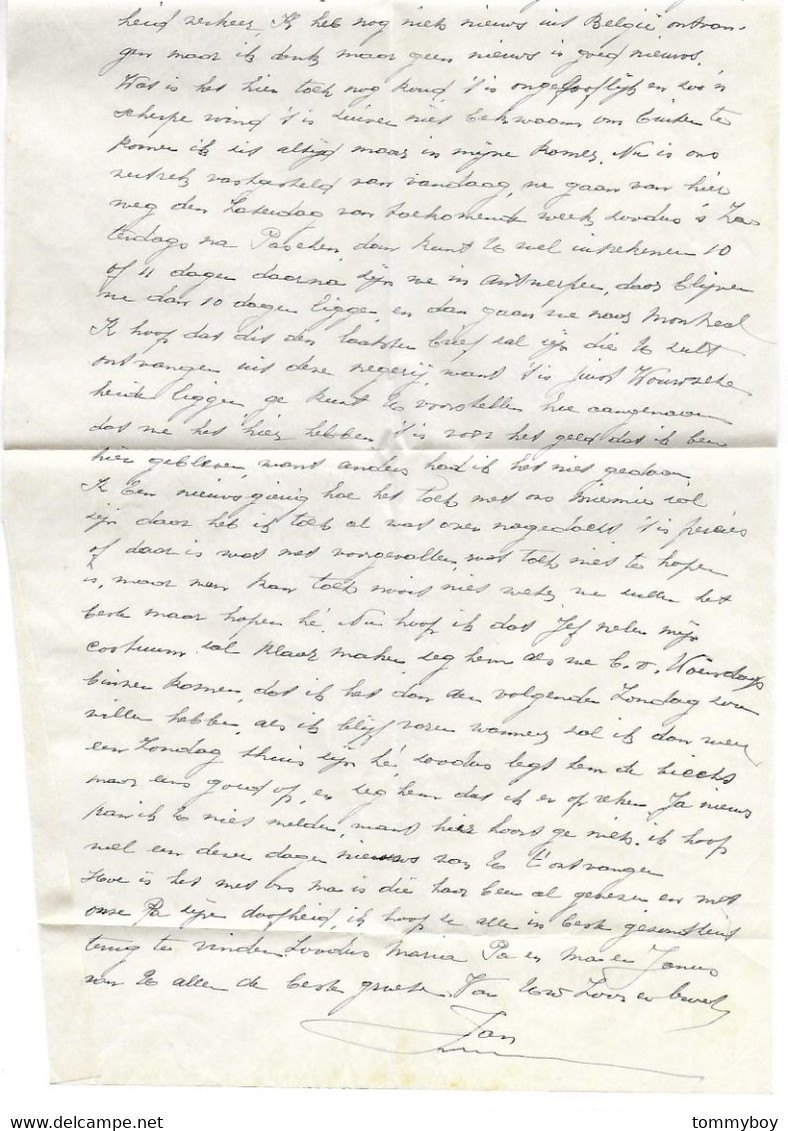 Canadian Pacific, S.S. Marloch, Letter To Belgium (1927), J. Smeyers - Canadá