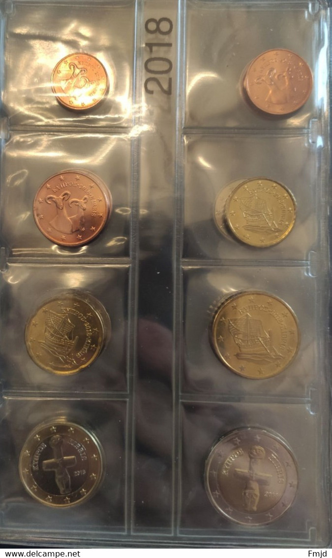 Pieces Euros de Chypre année complète de 2008 à 2019