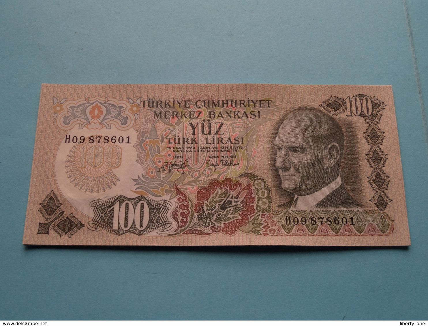 100 ( Yüz ) Türk Lirasi - 1970/76 () Türkiye Cumhuriyet Merkez Bankasi ( For Grade, Please See Photo ) UNC ! - Turchia