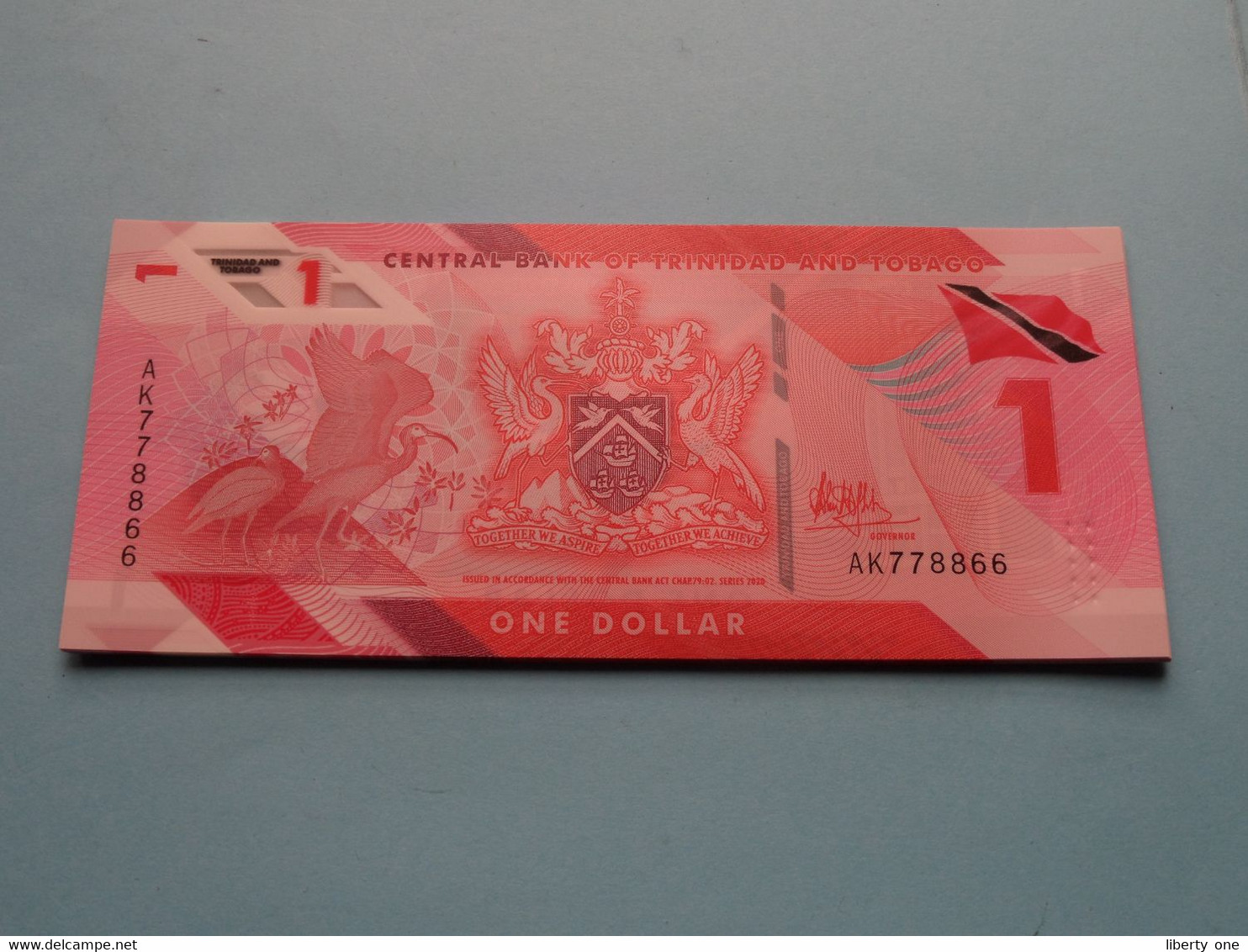 1 ( One ) Dollar - 2020 () Central Bank Of Trinidad And Tobago ( For Grade, Please See Photo ) UNC ! - Trinité & Tobago