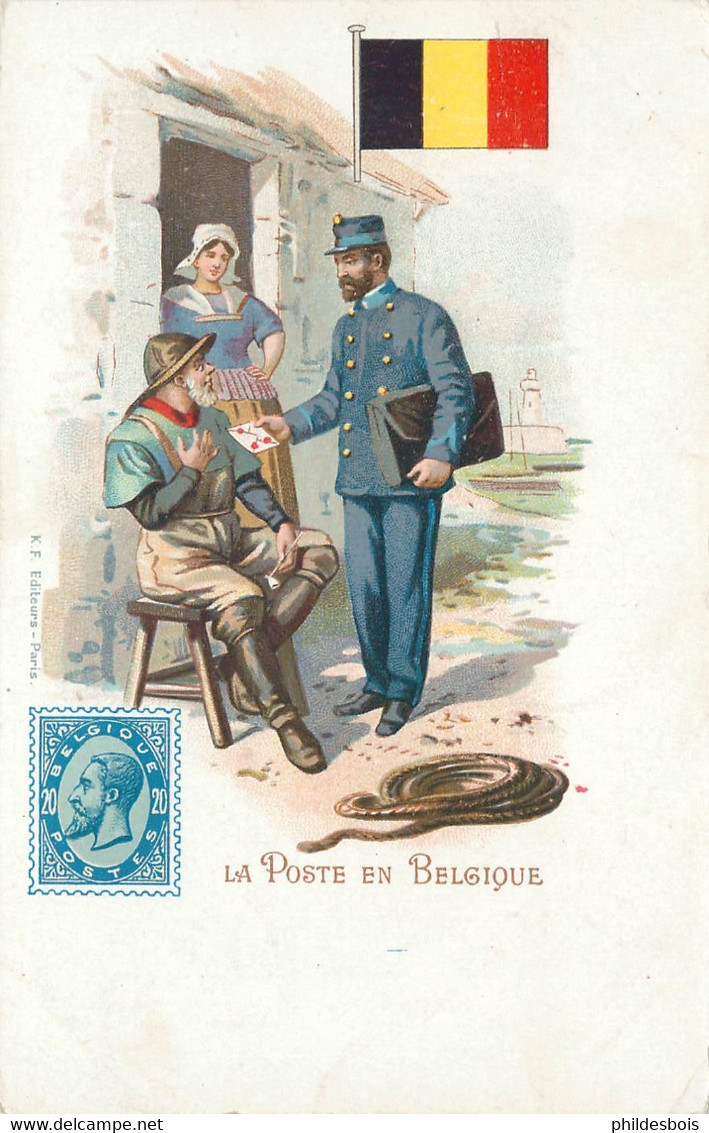 LA POSTE   La Poste En Belgique ( Facteur ) - Postal Services