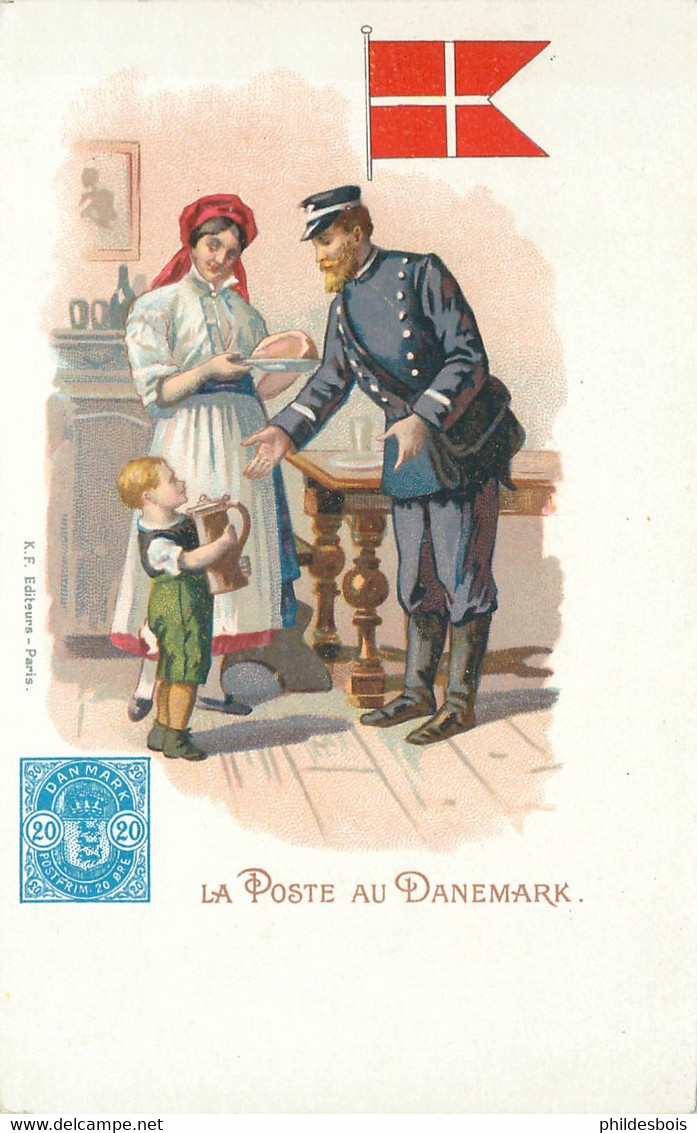 LA POSTE   La Poste Au Danemark ( Facteur ) - Postal Services