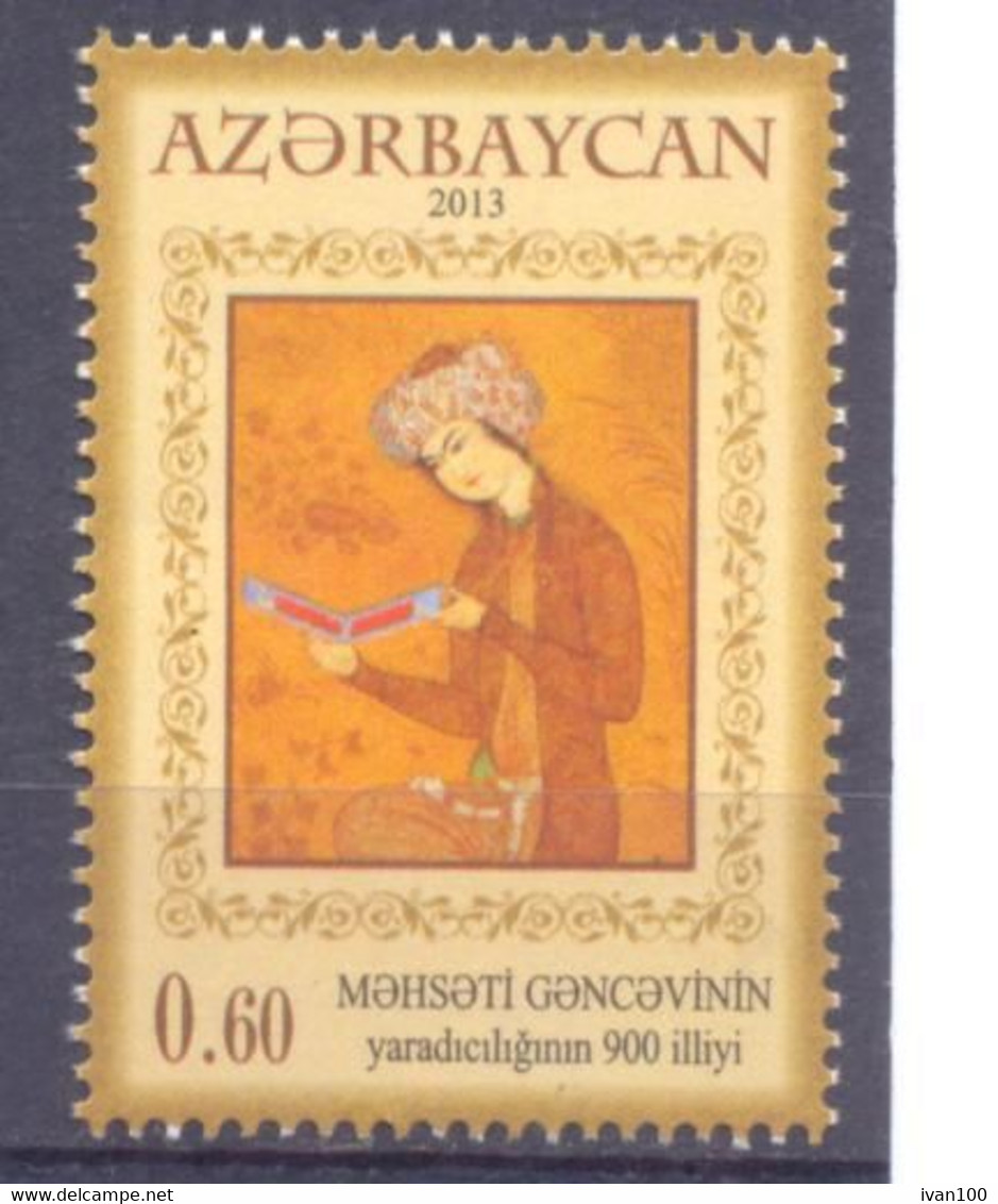 2013. Azerbaijan, 900th Birth Anniv. M. Gyandjevi, 1v, Mint/** - Azerbaïdjan