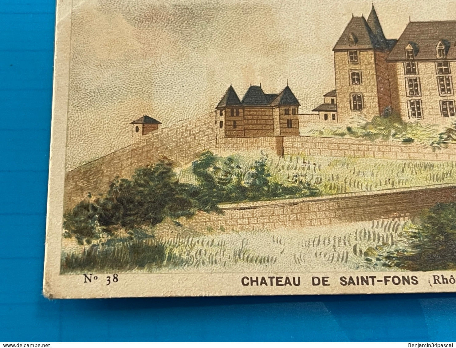 Chocolat GUÉRIN-BOUTRON Image -Chromo Ancienne - Château De Saint-Fons  ( Rhône ) - Chocolat