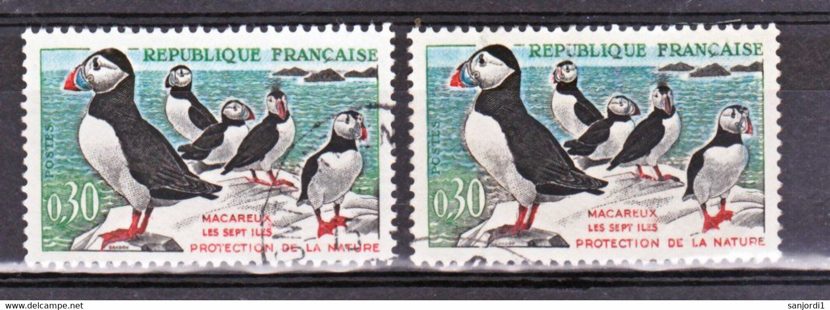 France  1274a Variété Pattes Noires Bec Cassé Et Normal  Oblitéré Used - Oblitérés