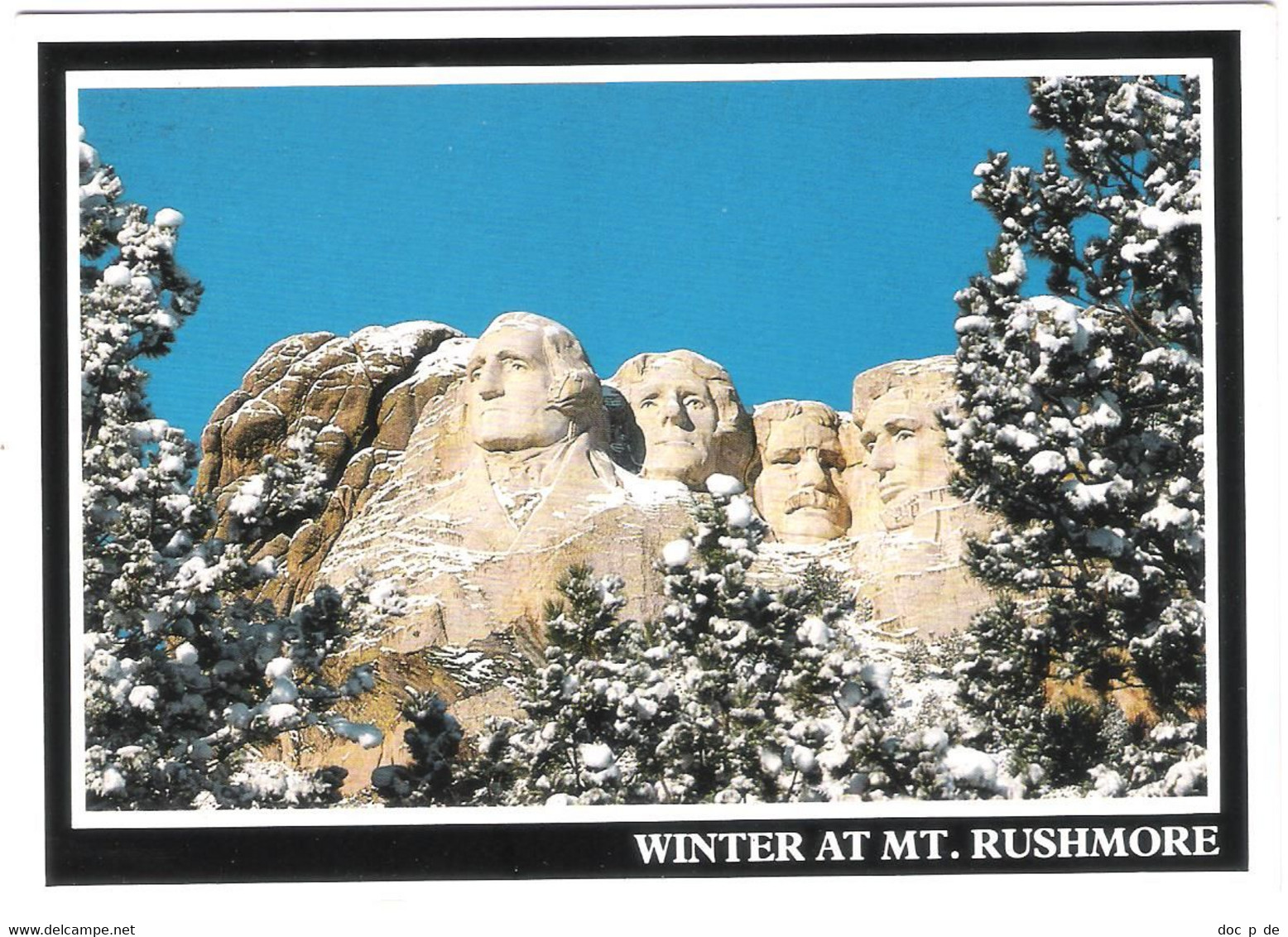 USA - Mount Rushmore In Winter - Black Hills - South Dakota - Mount Rushmore