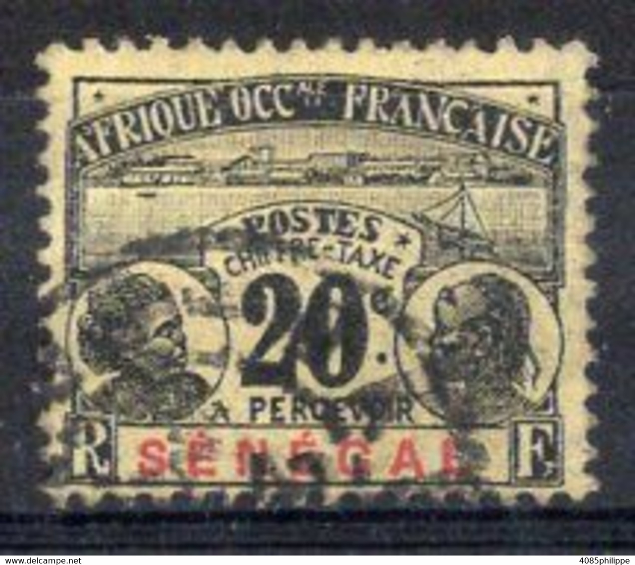 SENEGAL Timbre Taxe  N°7 Oblitéré TB Cote : 9.50€ - Timbres-taxe