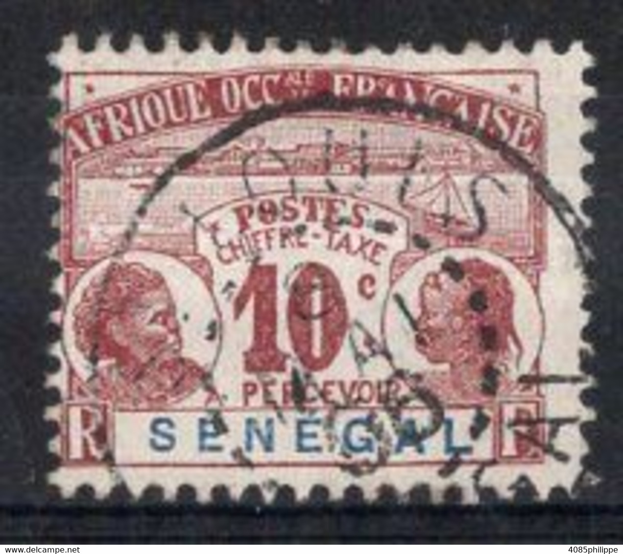 SENEGAL Timbre Taxe  N°5 Oblitéré TB Cote : 8.00€ - Timbres-taxe