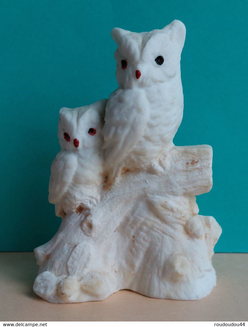 MINIATURE - MINIATURES ANIMAUX -  COUPLE DE CHOUETTES - HIBOUX - Animaux