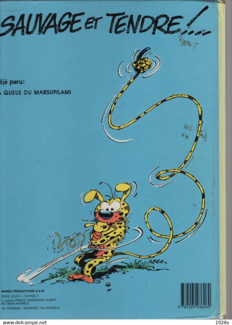 B.D. MARSUPILAMI  - LE BEBE DU BOUT DU MONDE -  E.O. 1988 - Marsupilami