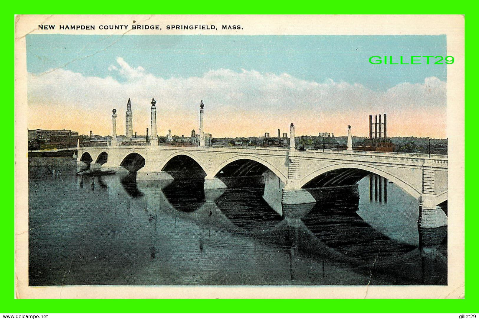 SPRINGFIELD, MA - NEW HAMPDEN COUNTY BRIDGE - TICHNOR BROS INC - - Springfield