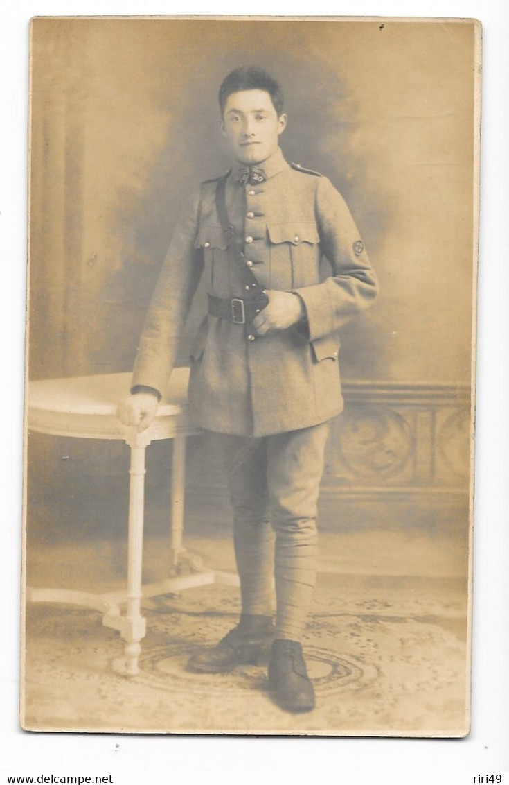 Cp Photo Militaire Poilus 20eme Régiment,  Voir Scanne - War 1914-18