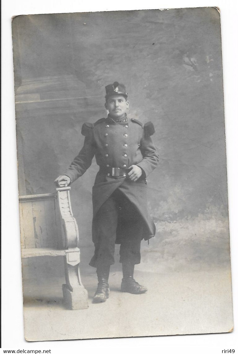 Cp Photo Militaire Poilus 761eme Régiment,  Voir Scannes - War 1914-18