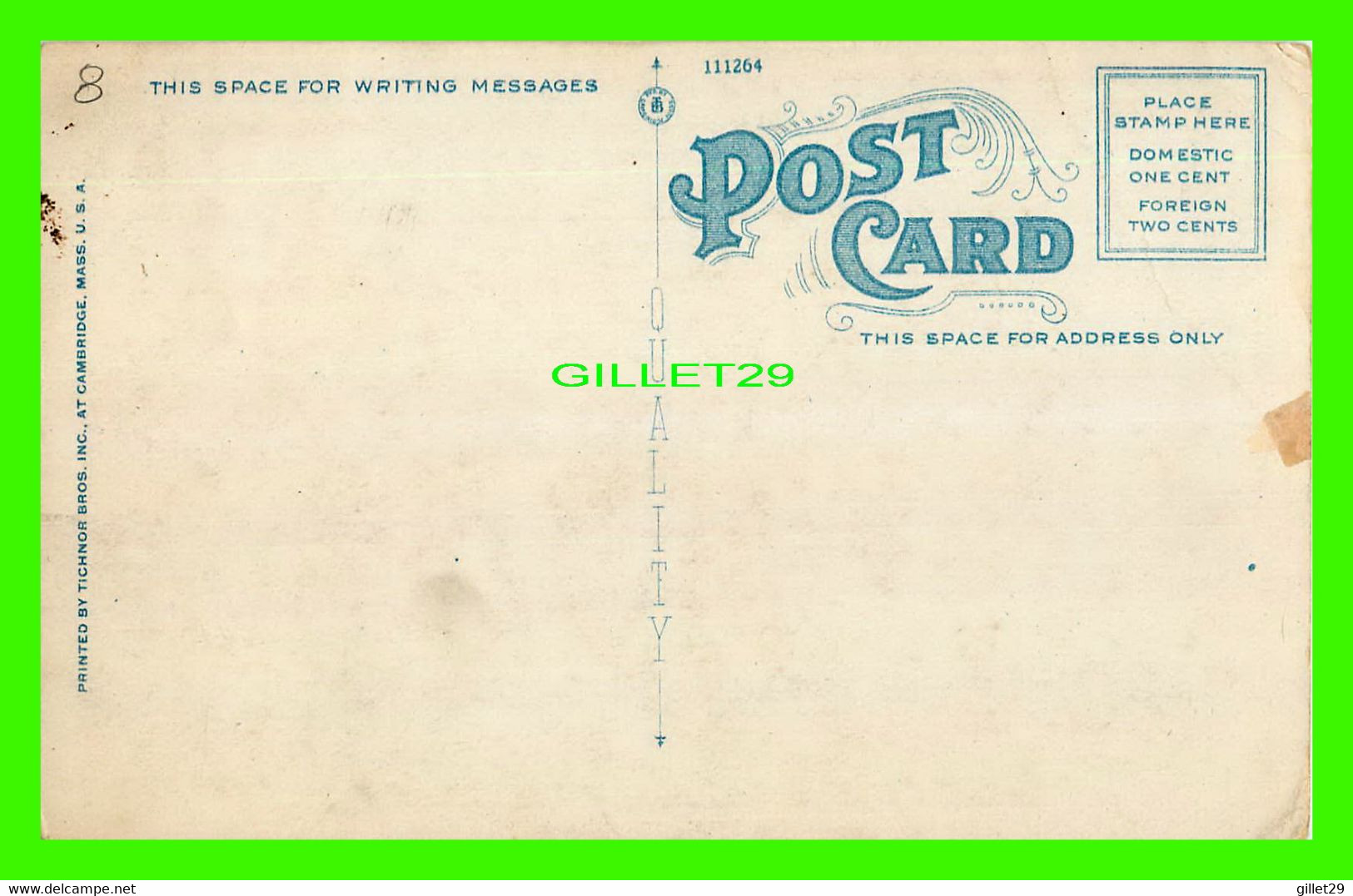 SPRINGFIELD, MA - POST OFFICE - ANIMATED WITH PEOPLES - TICHNOR BROS INC - - Springfield