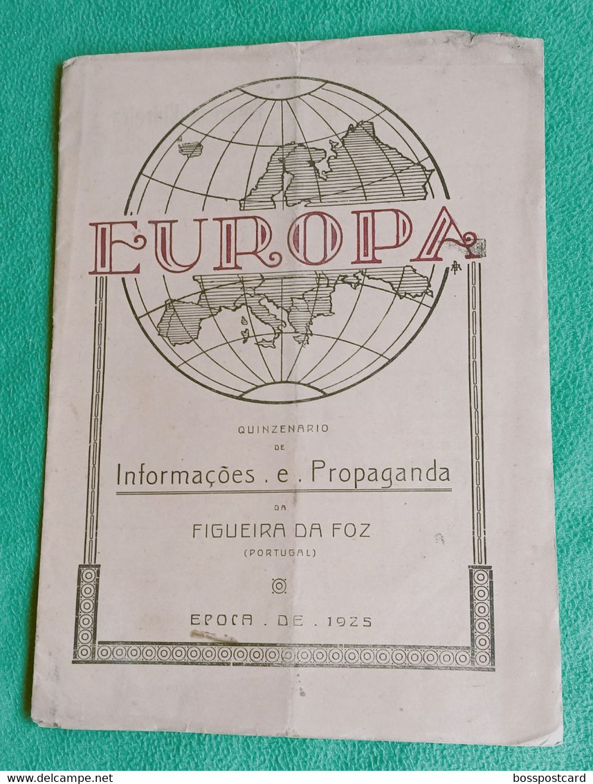 Figueira Da Foz - Revista "Europa" Nº 12 De 1 De Outubro De 1925 - Publicidade - Comercial. Coimbra. Portugal. - General Issues