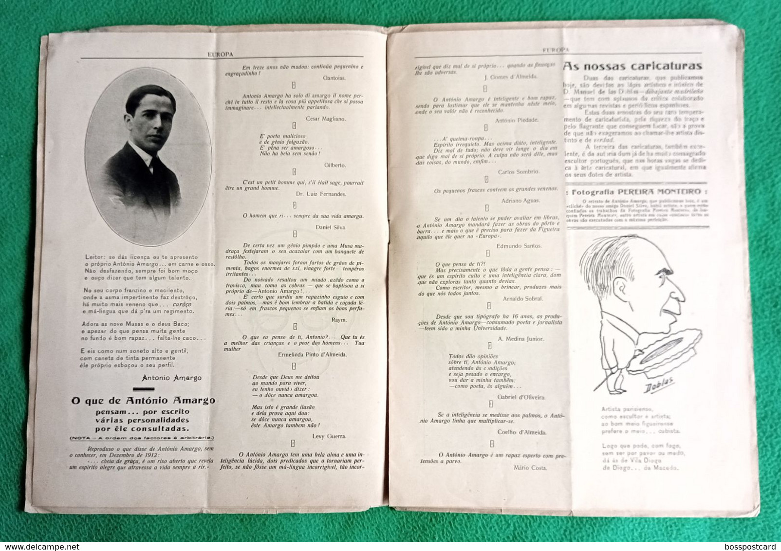 Figueira Da Foz - Revista "Europa" Nº 12 De 1 De Outubro De 1925 - Publicidade - Comercial. Coimbra. Portugal. - Allgemeine Literatur