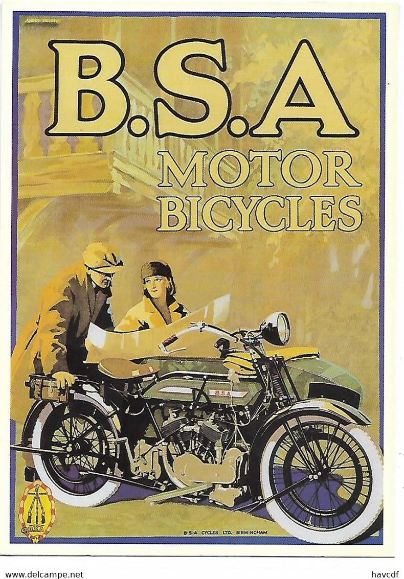 CPM -  CENTENAIRE Editions - RECLAME - 50 - B.S.A MOTOR BICYCLES, à BIRMINGHAM - Birmingham