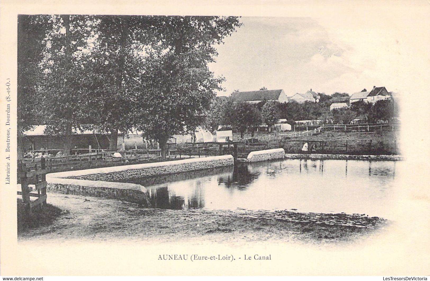 CPA - FRANCE - 28 - AUNEAU - Le Canal - Boutroue Dourdan - Précurseur Dos Non Divisé - Auneau