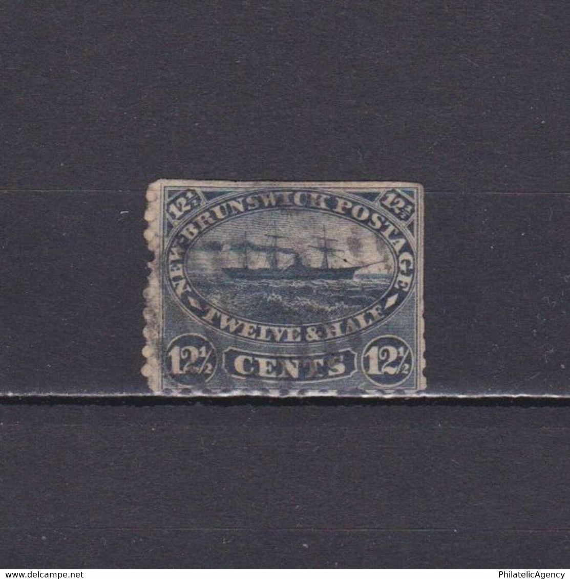 NEW BRUNSWICK CANADA 1860, SG# 18, CV £42, Paddle-stamer Washington, Ships, Used - Usati