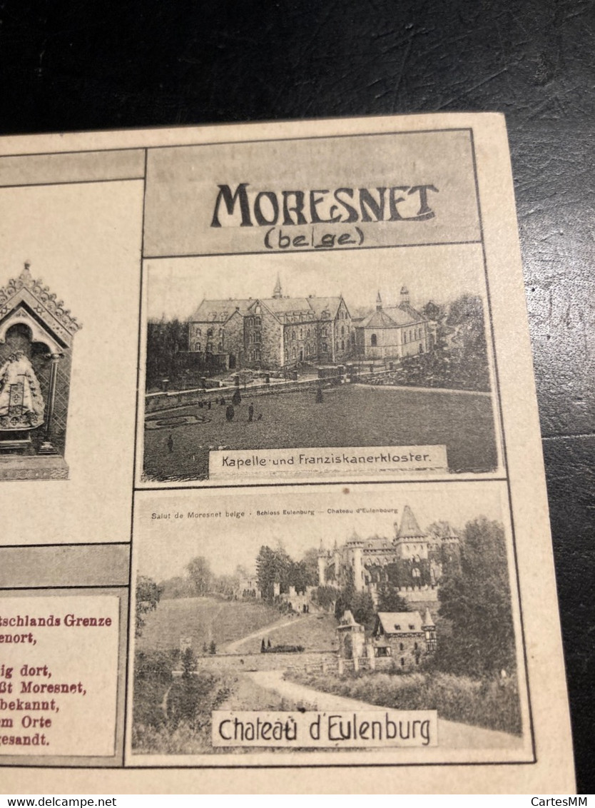 Souvenir De Moresnet 1908 Avec Chateau Eulenberg La Calamine Kelmis - Blieberg