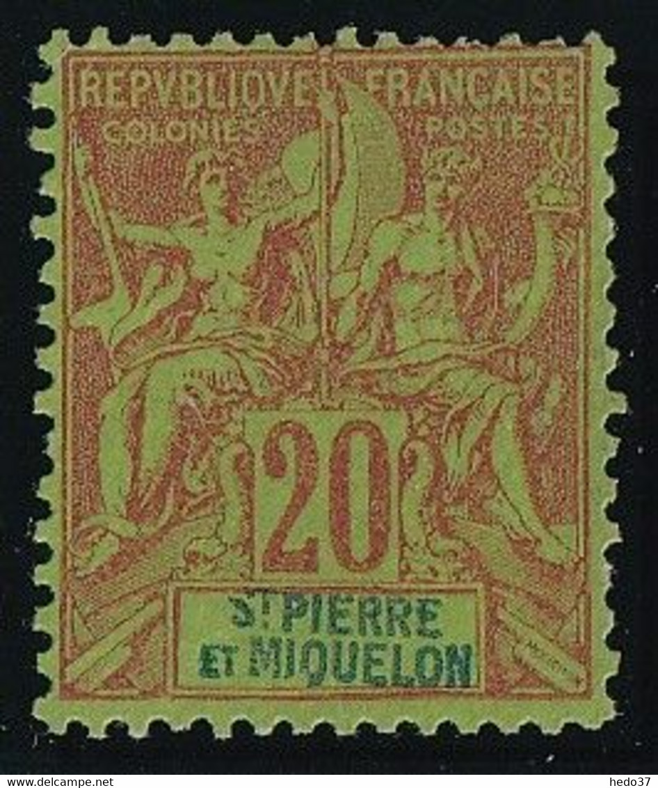 St Pierre Et Miquelon N°65 - Neuf Sans Gomme - TB - Unused Stamps