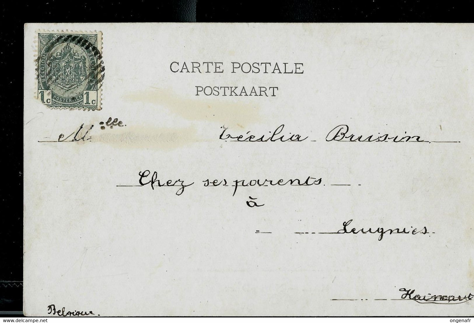 Carte-vue: Hal: Notre-Dame -  Obl à Barres ?? - Postmarks - Lines: Distributions