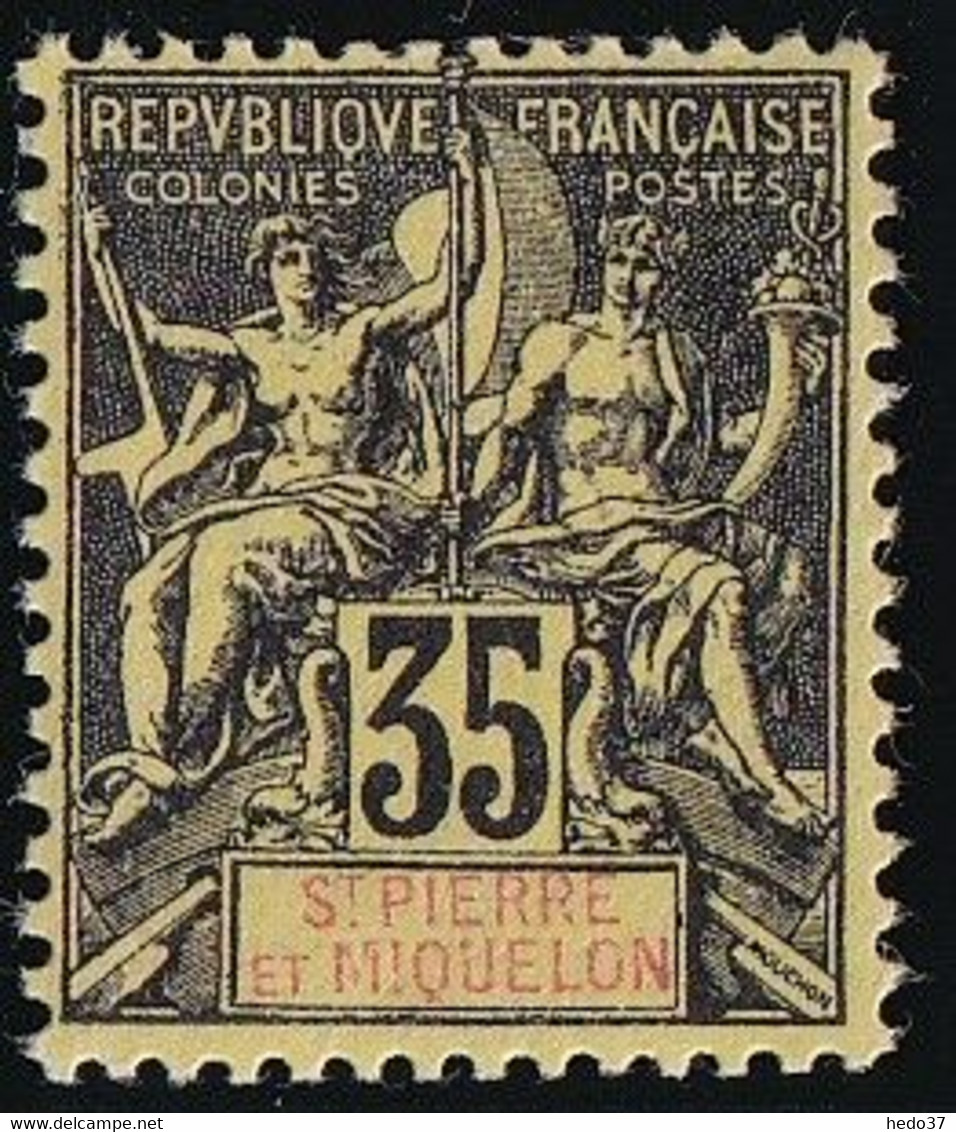 St Pierre Et Miquelon N°76 - Neuf * Avec Charnière - TB - Unused Stamps