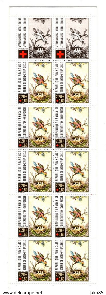 - FRANCE - 1989 - YT N° 2612a - ** - Croix Rouge - Oiseaux - TB - Croix Rouge